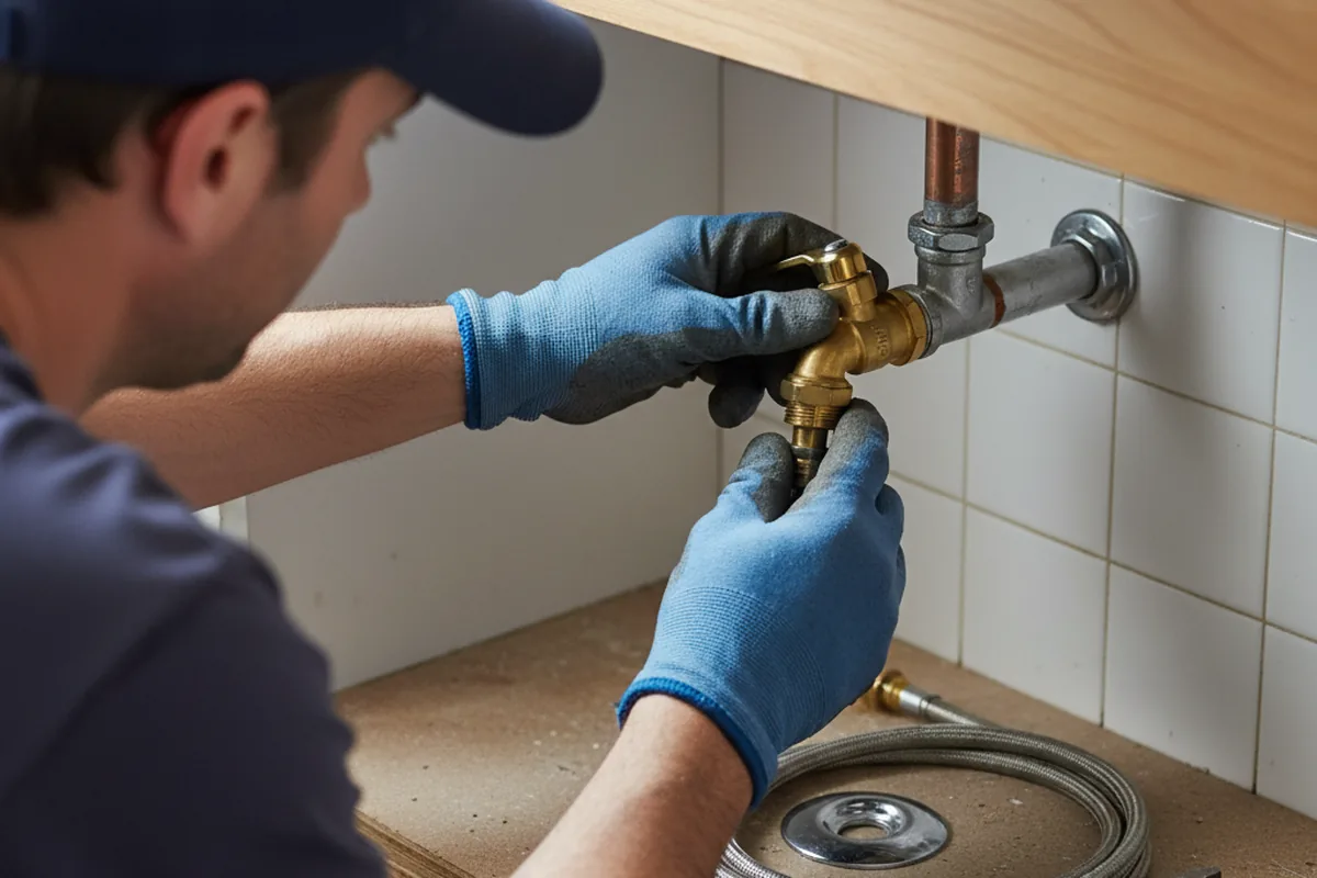 Shutoff valve and fitting work during Emergency Plumbing in Ochlocknee
